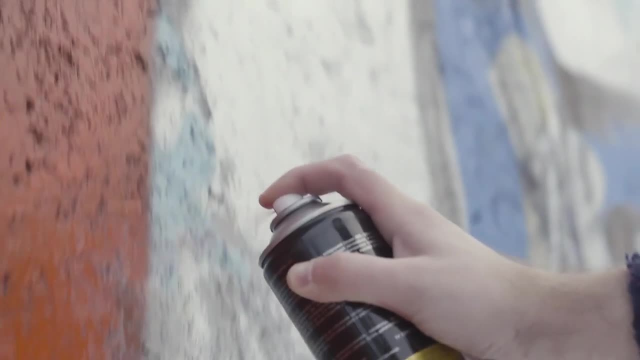 Free Video Stock Spraying Paint On A Wall Live Wallpaper