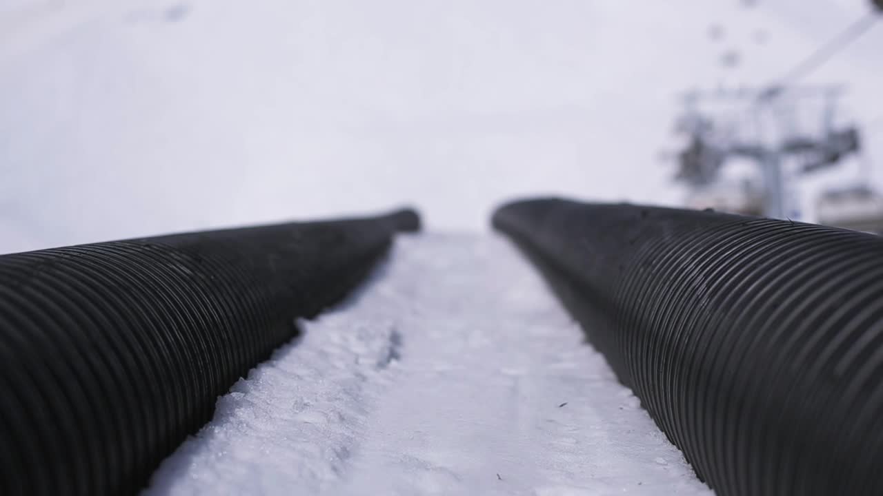 Free Video Stock Springboard At A Ski Resort Live Wallpaper
