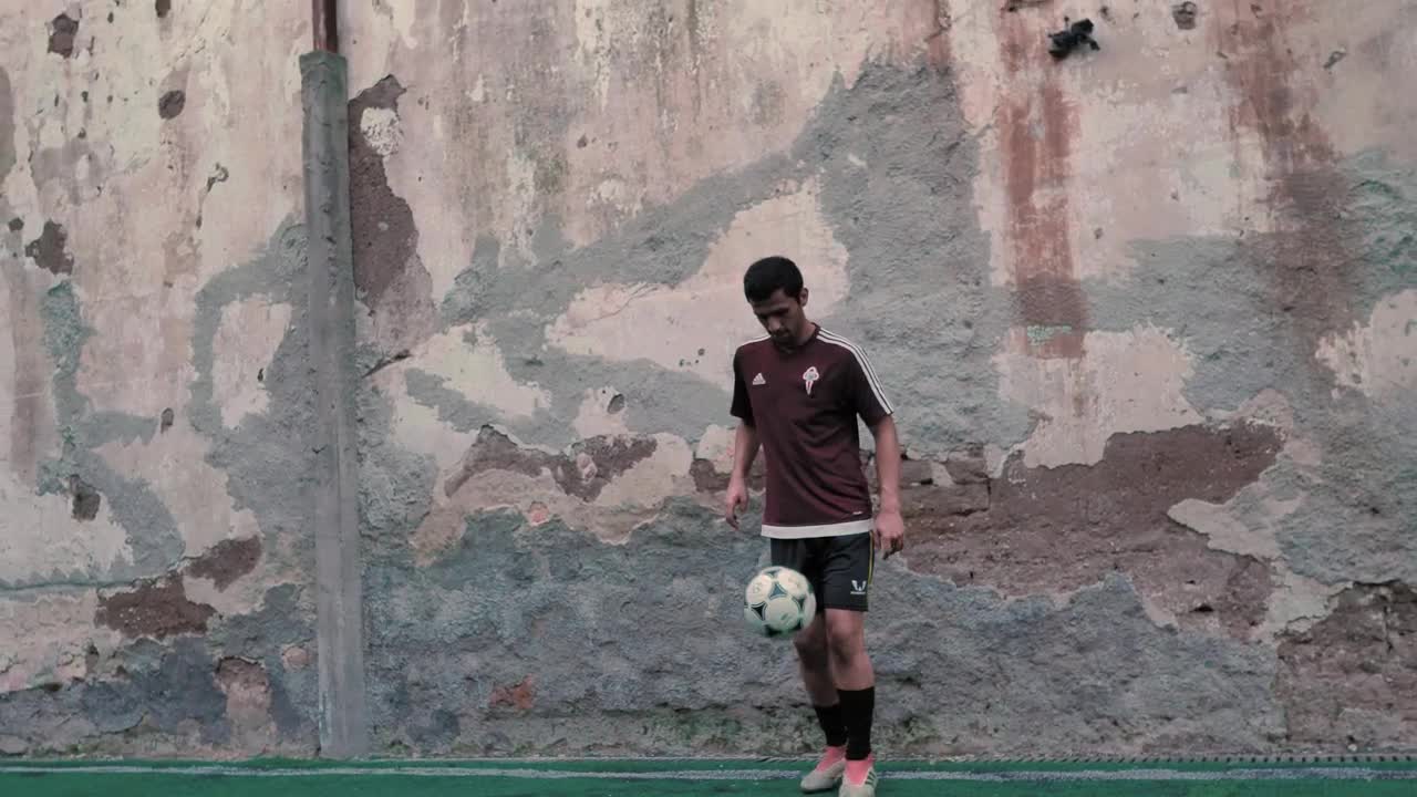 Free Video Stock Street Football Players Practicing Crosses And Shots Live Wallpaper