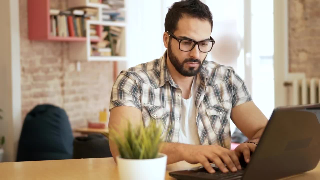 Free Video Stock Stressed Man At Work From Home Live Wallpaper