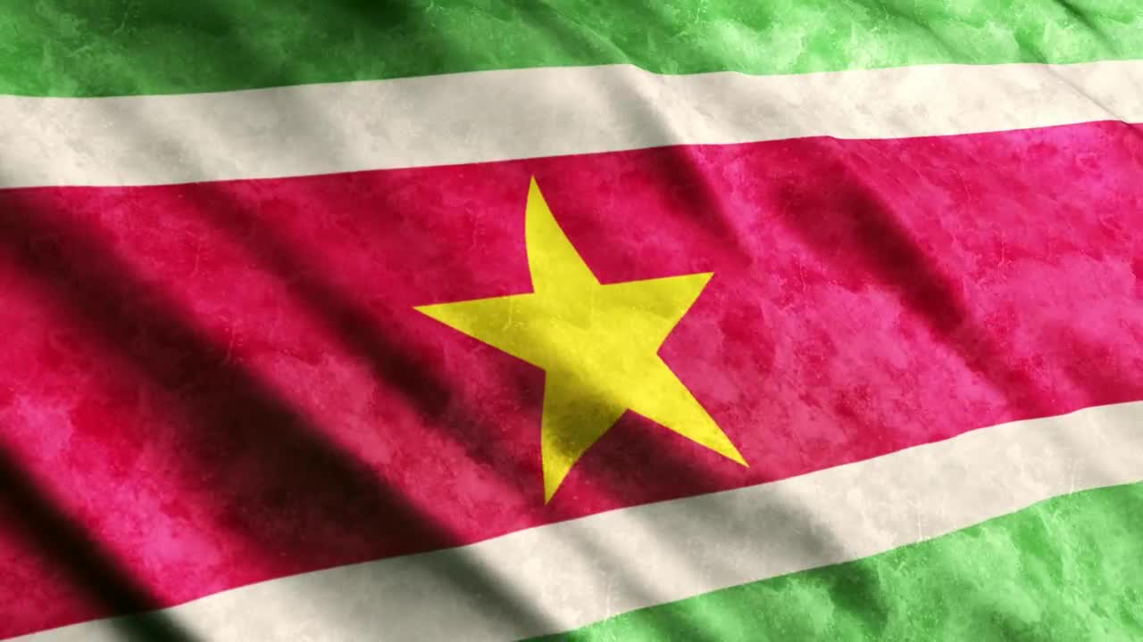 Free Video Stock suriname flag while waving full screen Live Wallpaper