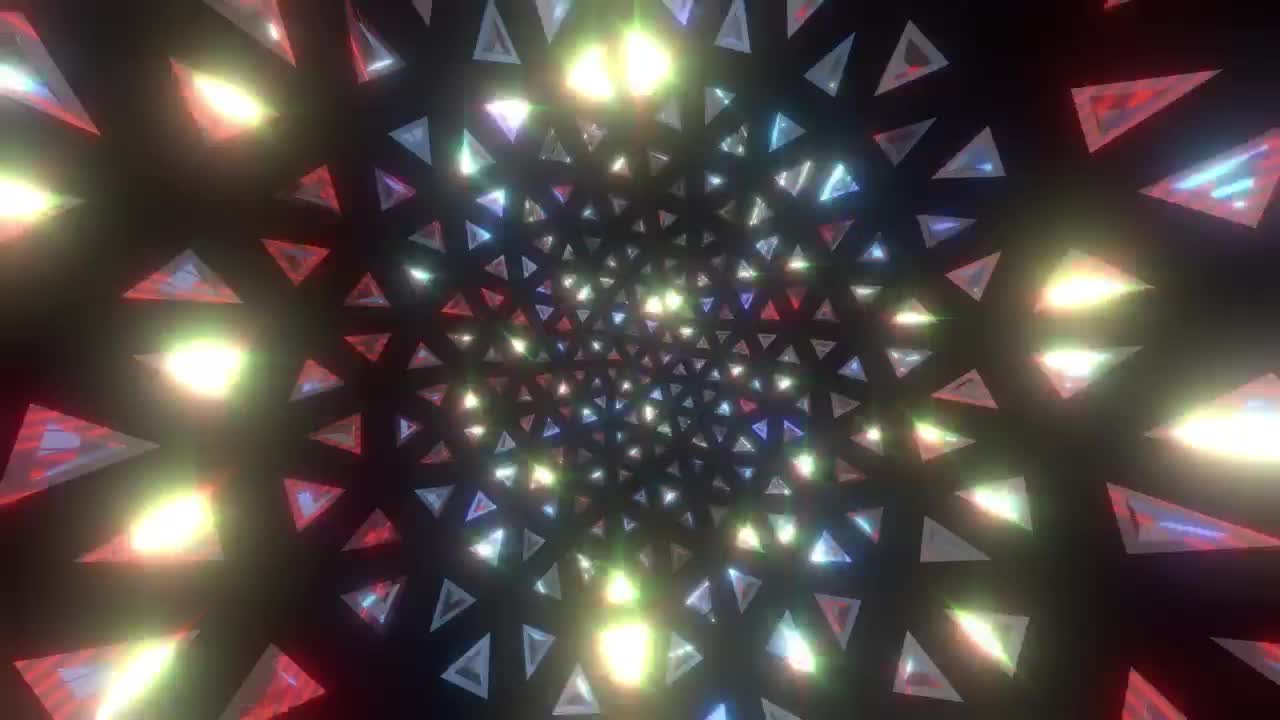 Free Stock Video Triangular Mirrors Surface Rotating And Flashing Live Wallpaper