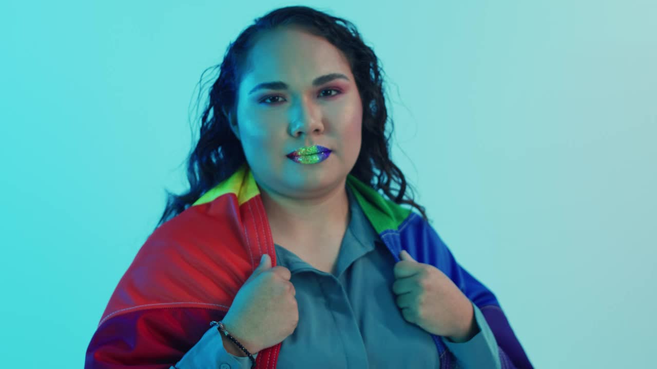 Free Stock Video Woman With Lgbtq Lipstick Live Wallpaper