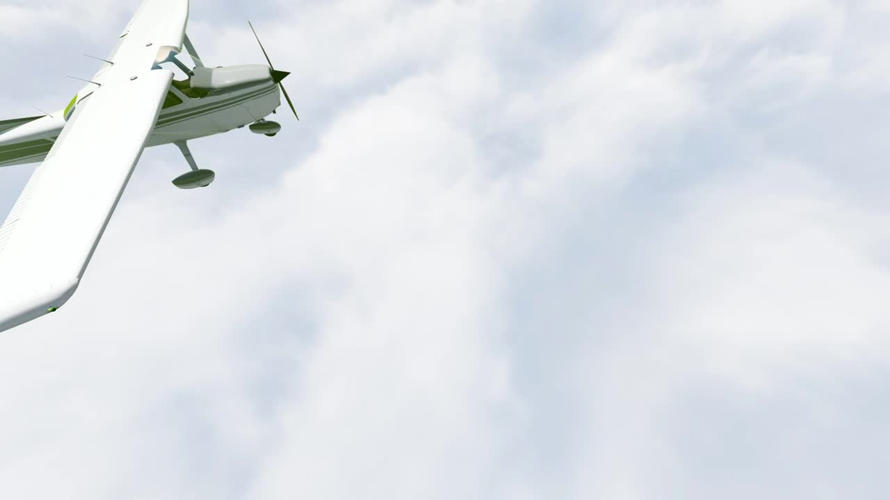 Free Stock Video White Plane Flying Above The Clouds Live Wallpaper