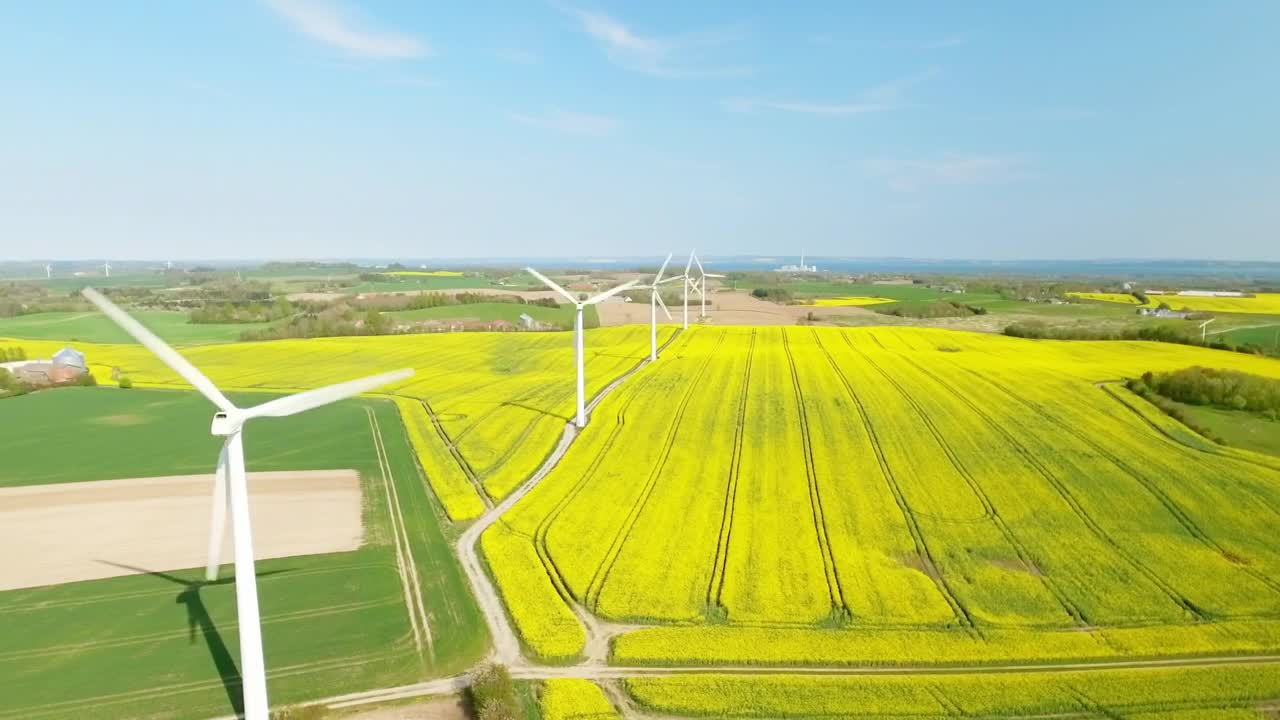   Stock Footage Wind Turbines Spinning Quickly Live Wallpaper