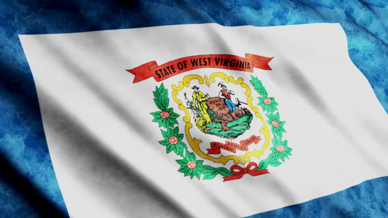  Stock Footage West Virginia State Flag D Render Live Wallpaper