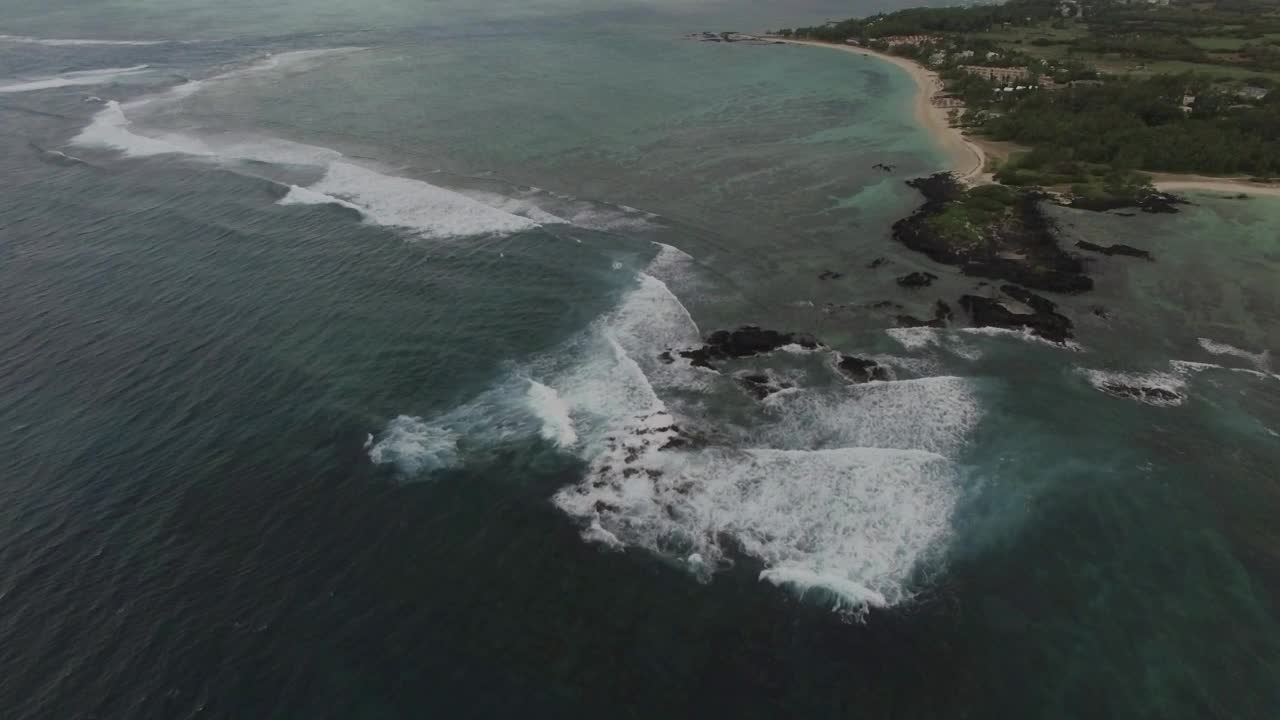   Stock Footage Waves Breaking Before Reaching The Beach Live Wallpaper