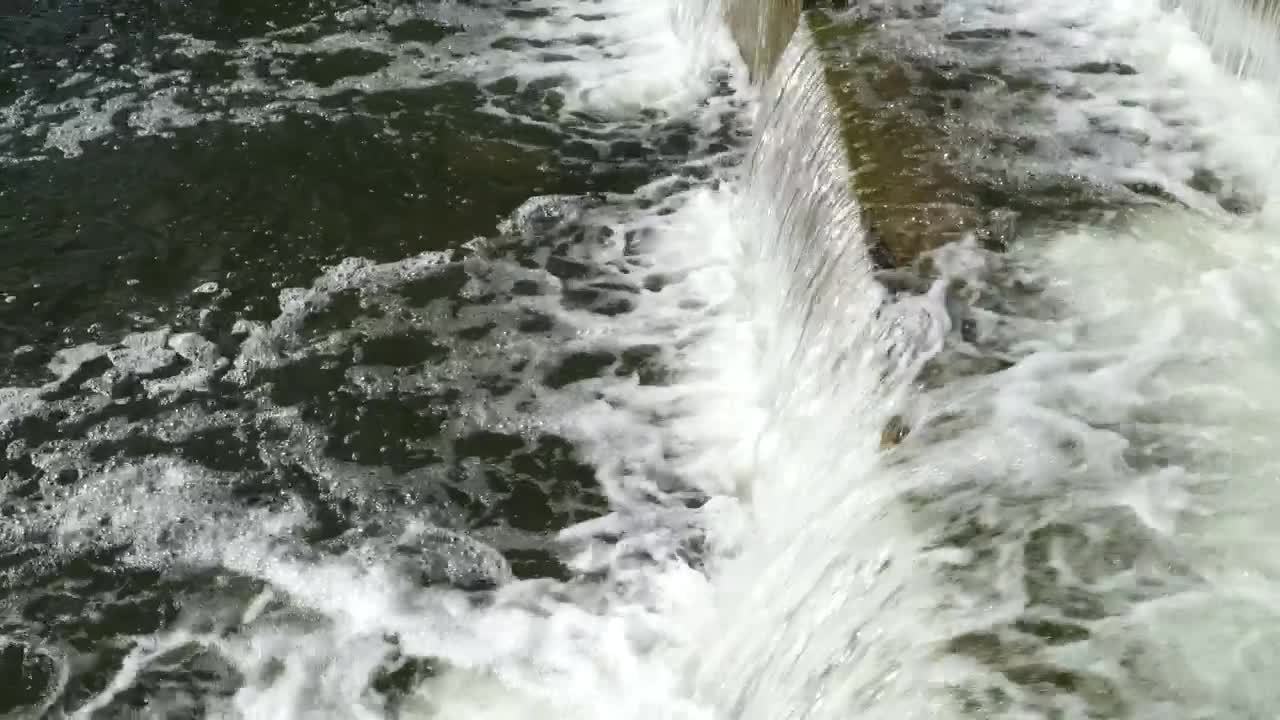   Stock Footage Water Rushing Over Steps Live Wallpaper