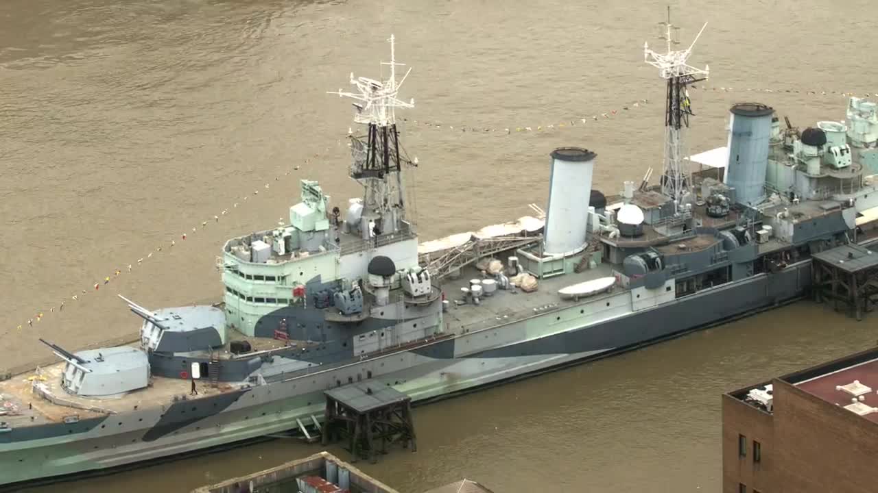   Stock Footage Warship From A High Vantage Point Live Wallpaper