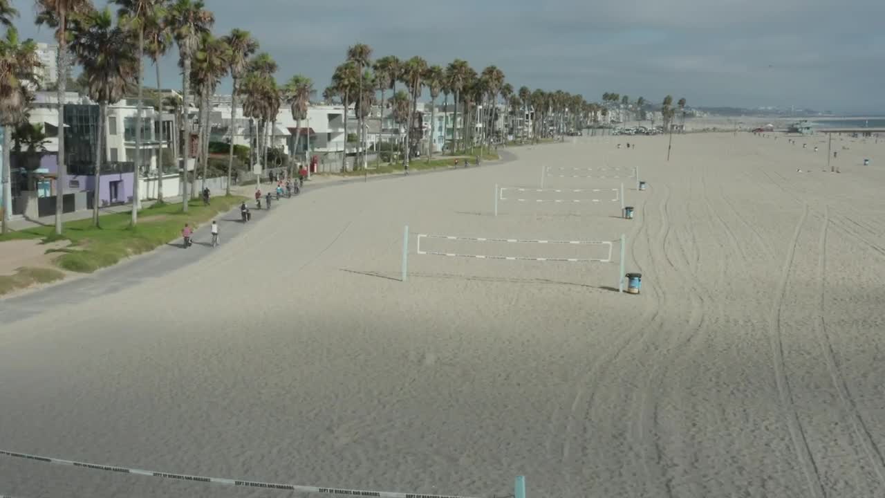   Stock Footage Volleyball Courts On The Beach Live Wallpaper