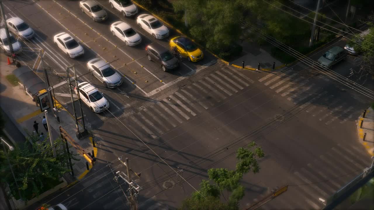   Stock Footage View Of An Intersection In Fast Motion Live Wallpaper