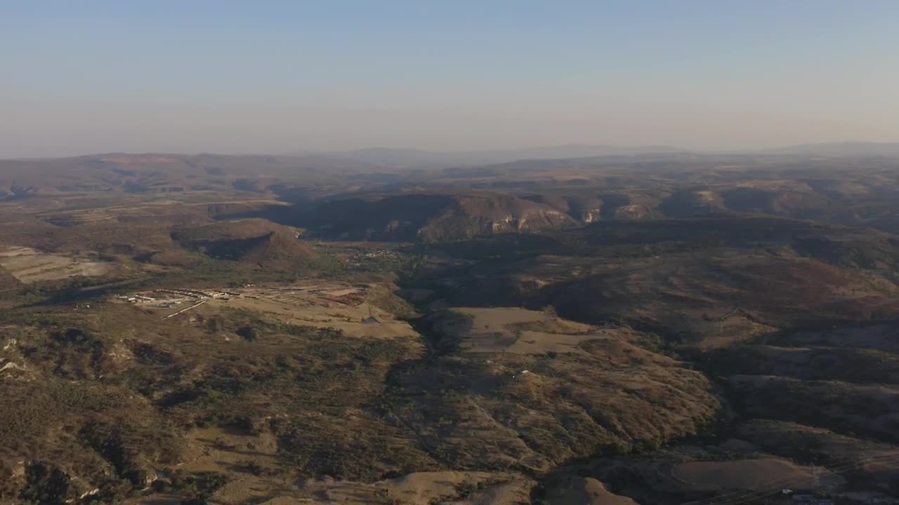   Stock Footage View From The Air To An Arid Landscape Live Wallpaper