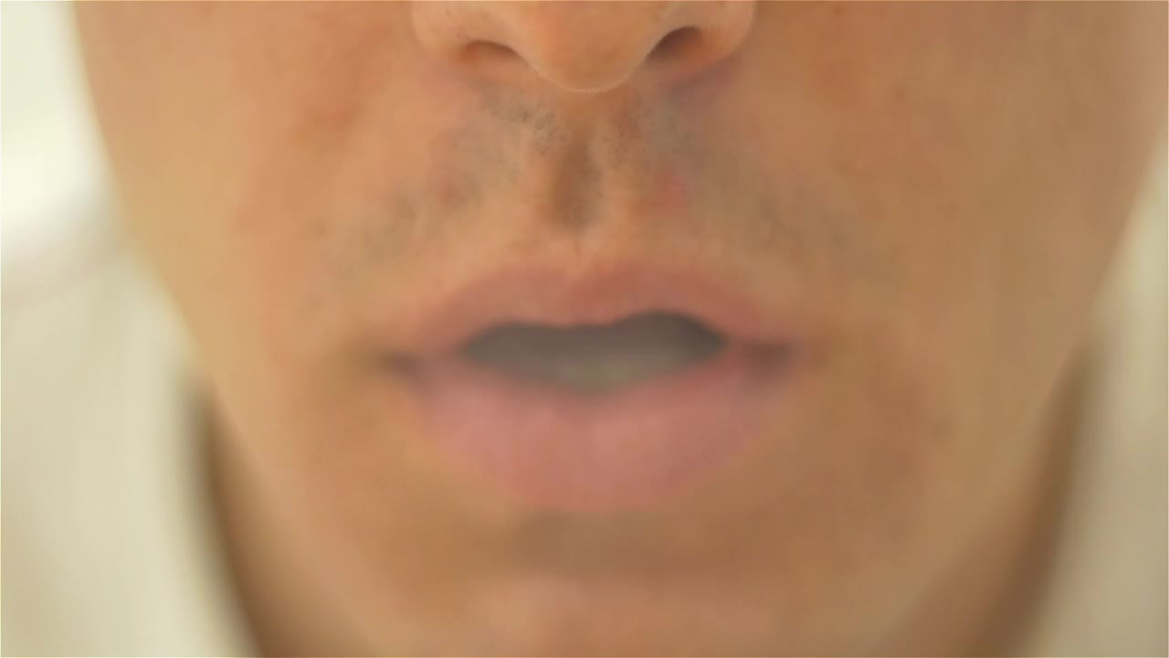  Stock Footage Vapor Smoke Inhalation Live Wallpaper