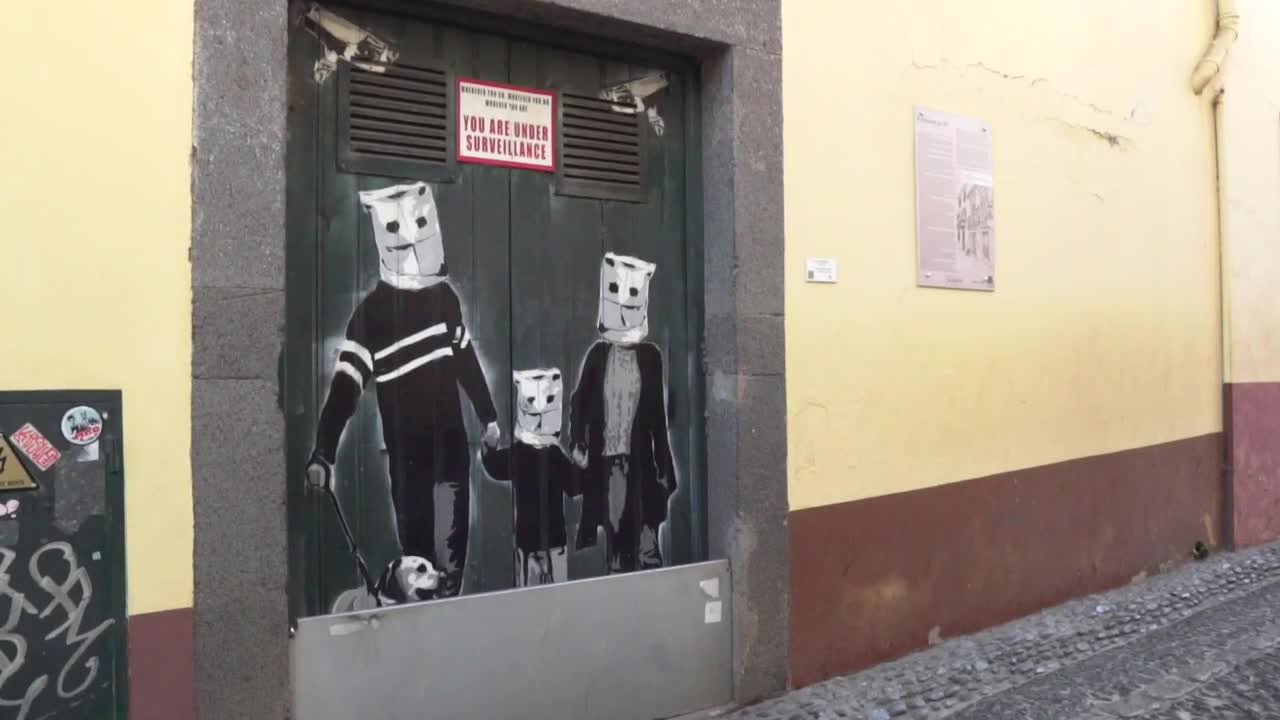   Stock Footage Urban Mural On The Gates Of A Place Live Wallpaper