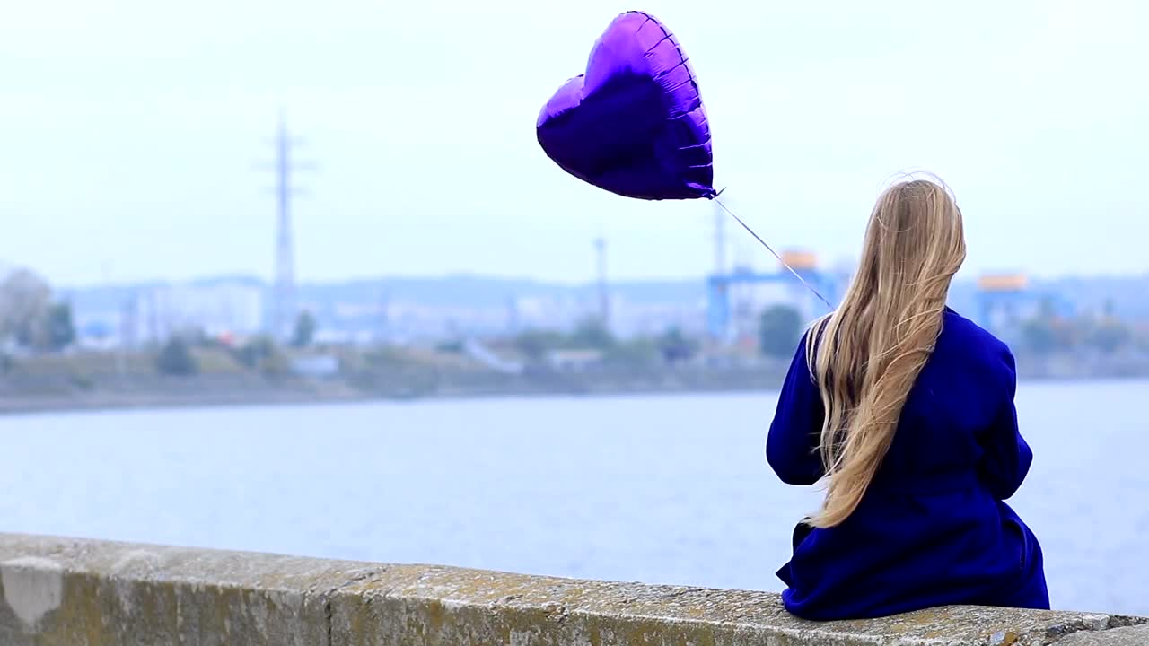   Stock Footage Unhappy Child With A Balloon Live Wallpaper