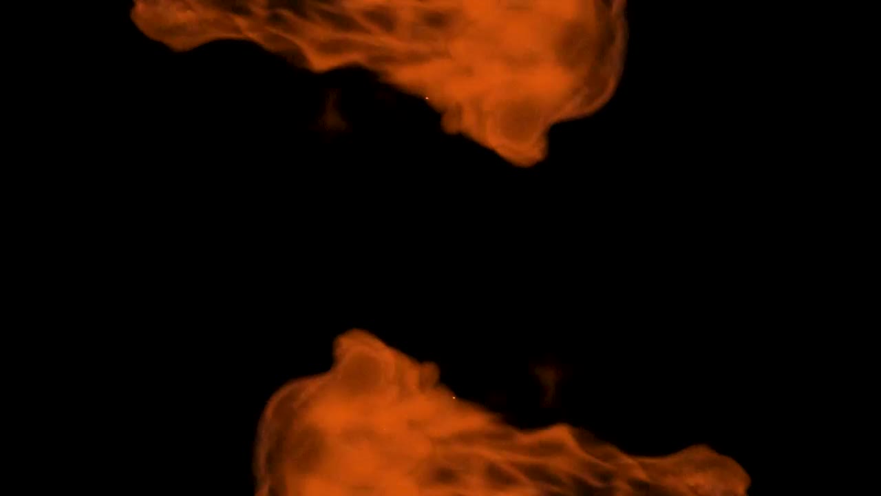   Stock Footage Two Orange Flames On Black Background Live Wallpaper