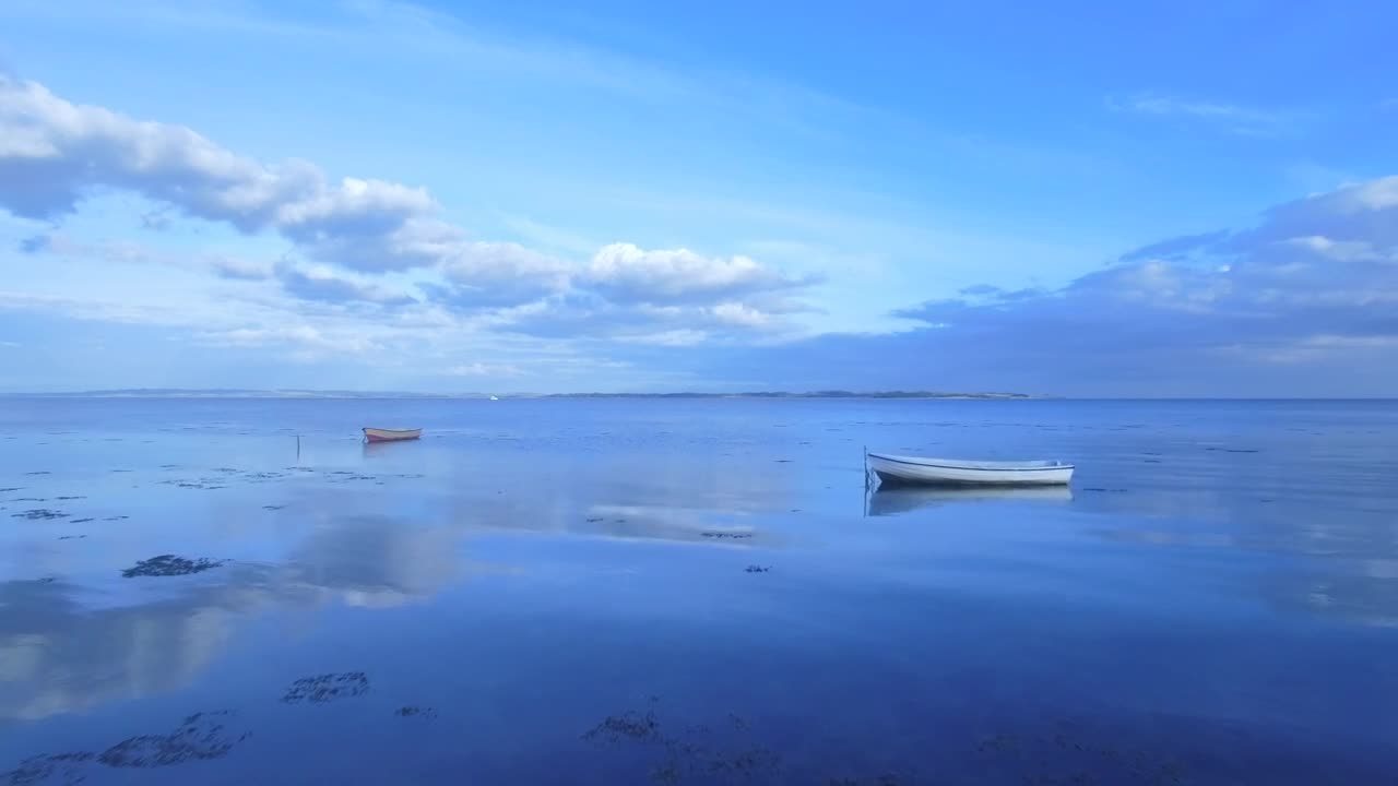   Stock Footage Two Boats On A Calm Ocean Live Wallpaper