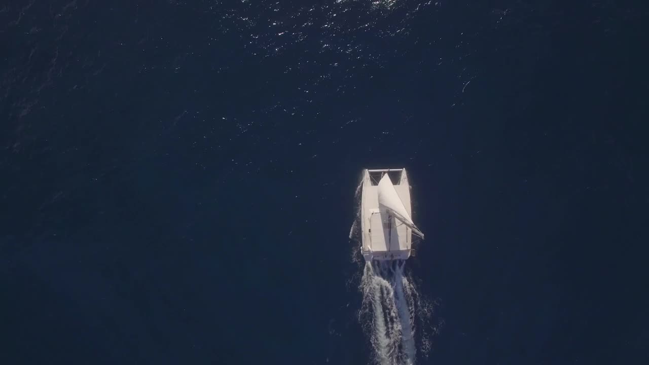 Stock Footage Yacht Against A Deep Blue Ocean Live Wallpaper Free