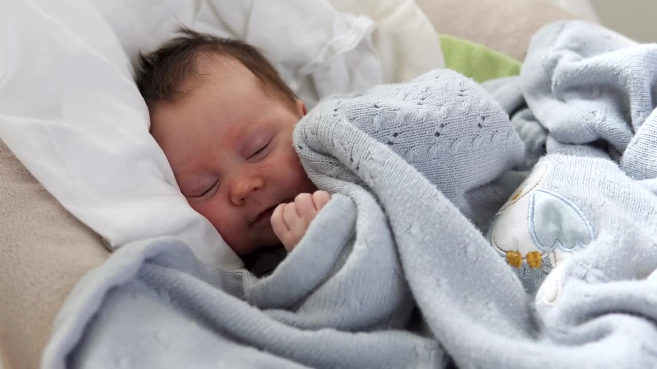 Stock Footage Young Baby In Blankets Live Wallpaper Free