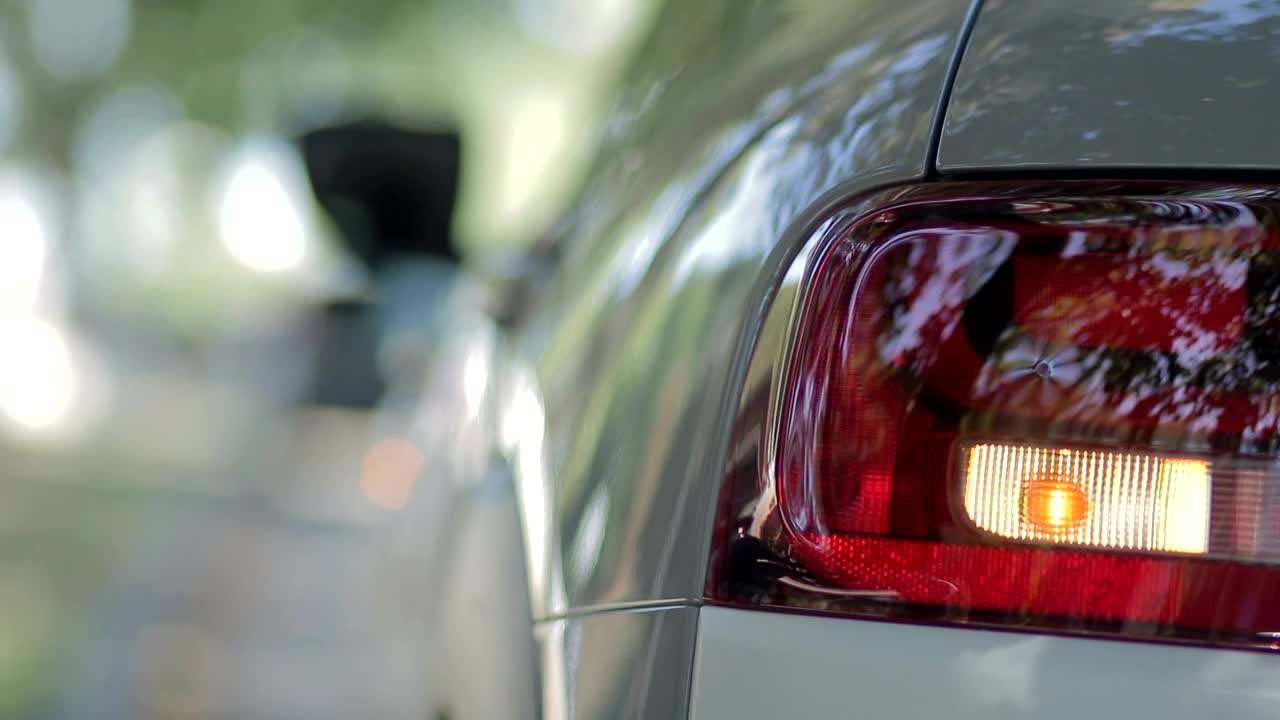 Stock Footage Woman Refilling Her Car Live Wallpaper Free