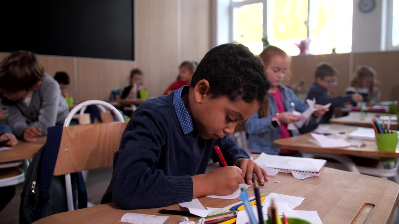 Stock Footage Young Man Drawing At His Desk Live Wallpaper Free