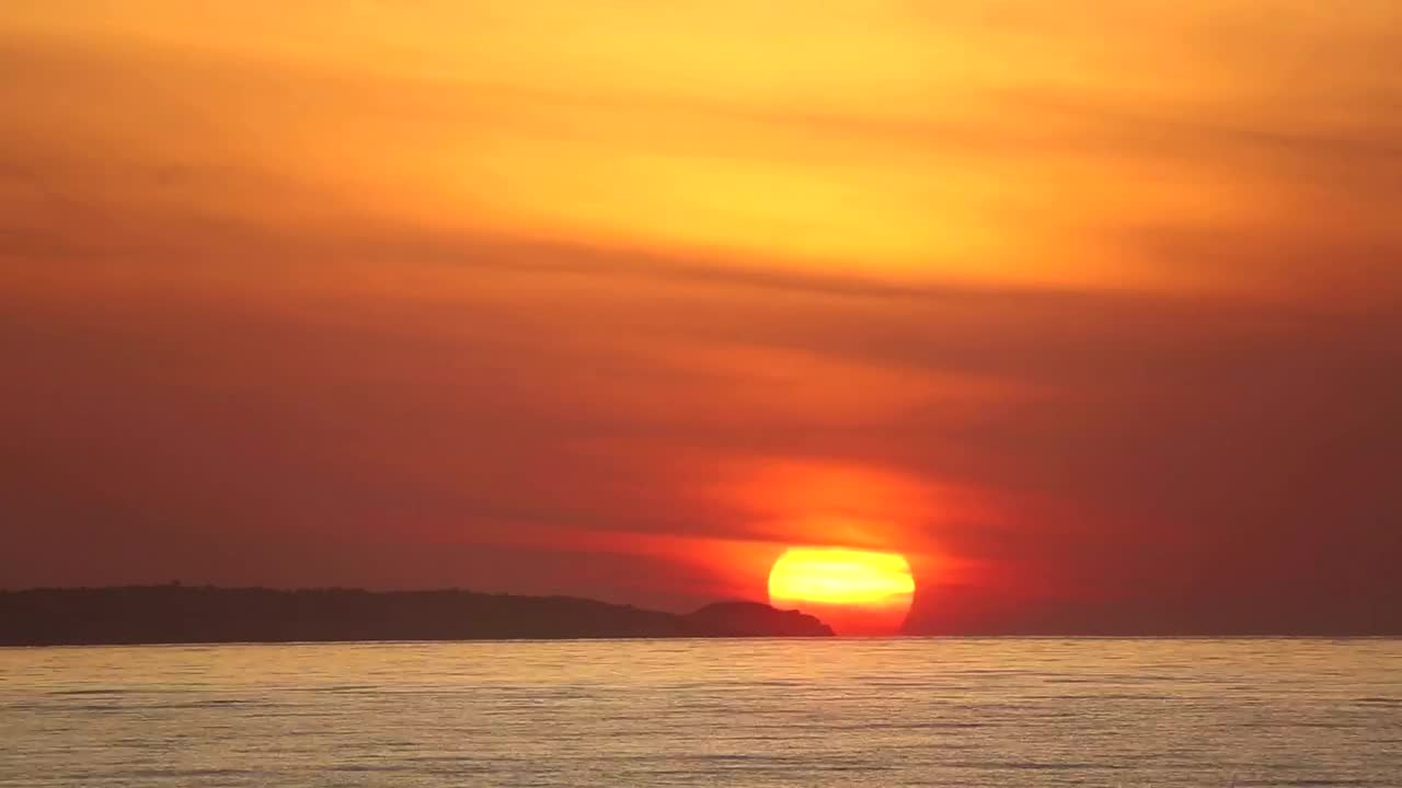 Stock Footage Yellow Sun Rising At The Sea Behind The Mountains Live Wallpaper Free
