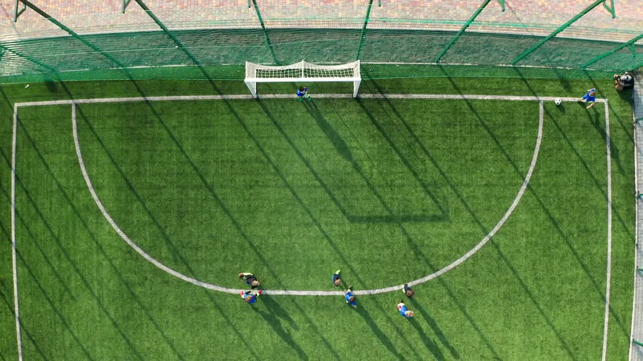 Stock Footage Young Players Scoring A Goal Live Wallpaper Free