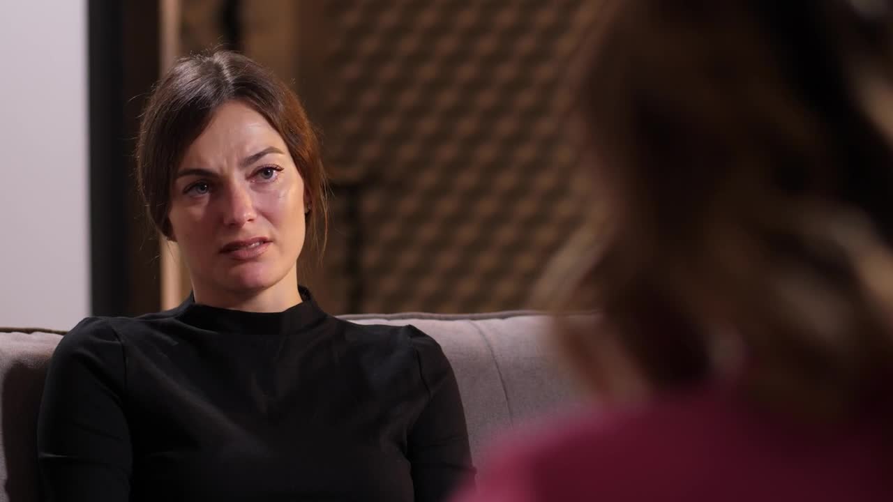 Stock Footage Woman In A Therapy Session Live Wallpaper Free