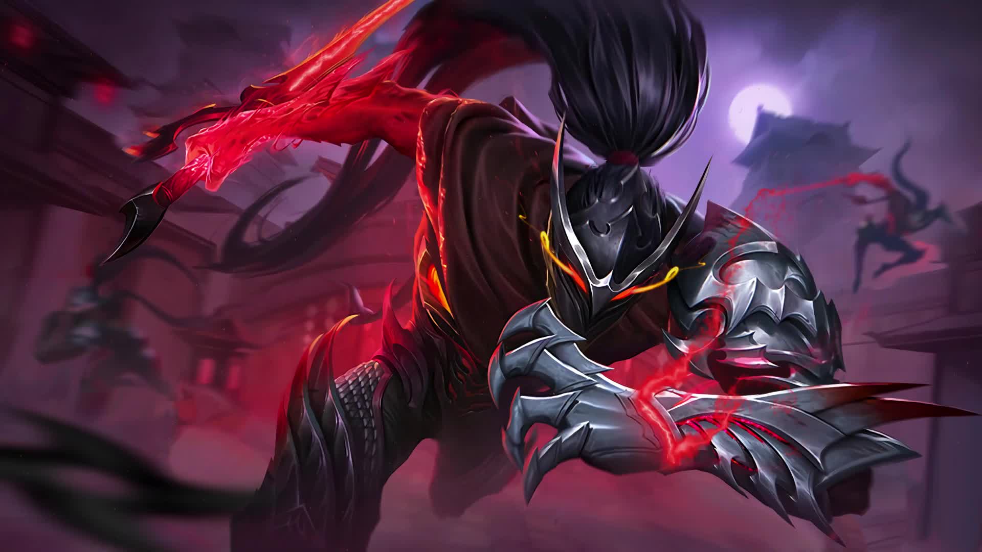 cybust mobile legends hayabusa animated wallpaper