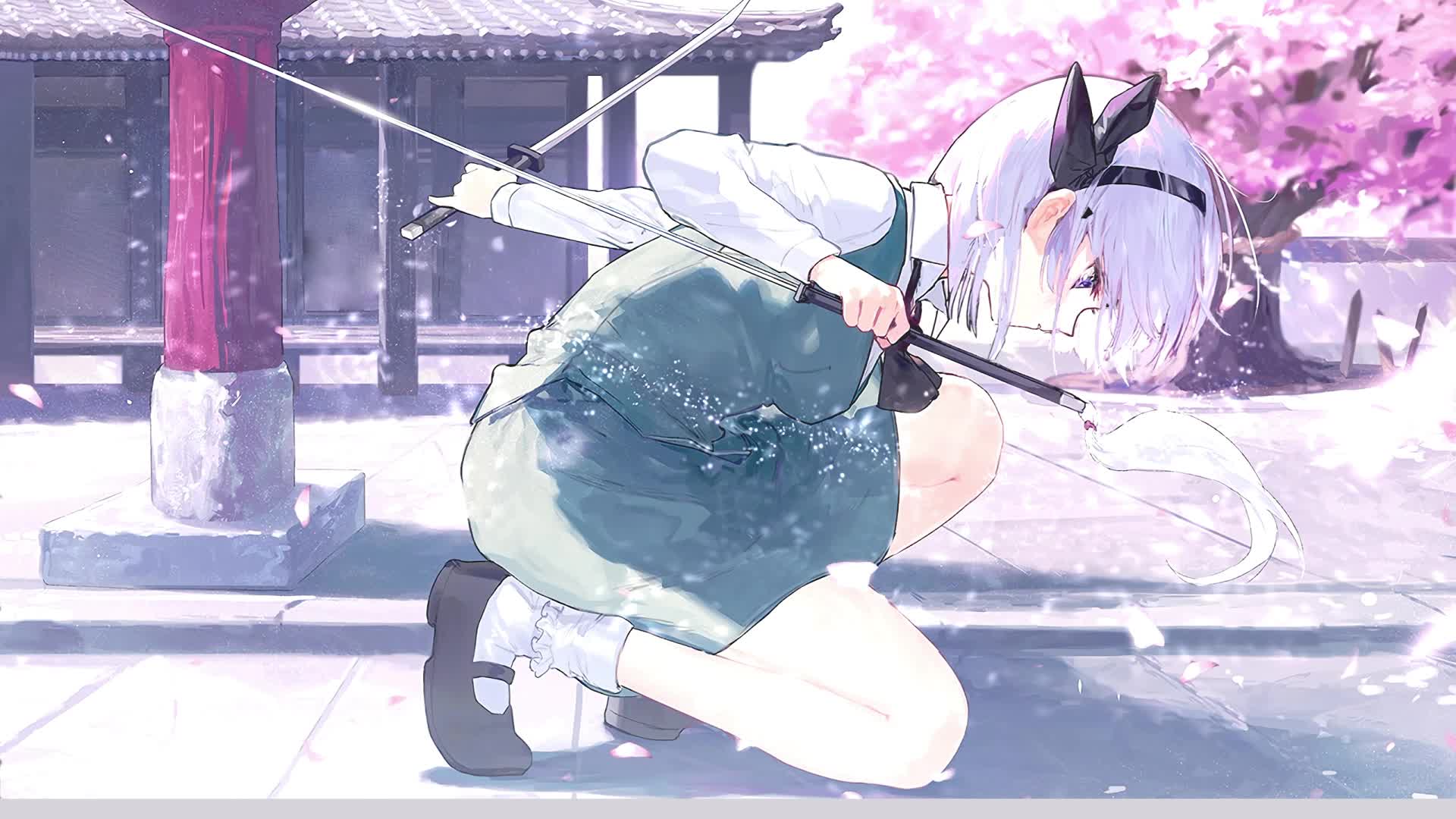 Live Phone Youmu Konpaku Touhou Cherry Blossom Wallpaper To iPhone And Android