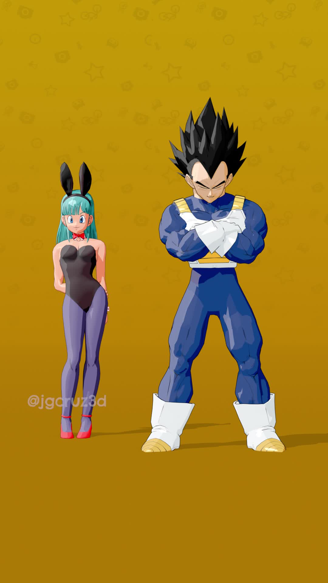 Vegeta  Bulma Dance Anime Live Phone Wallpaper