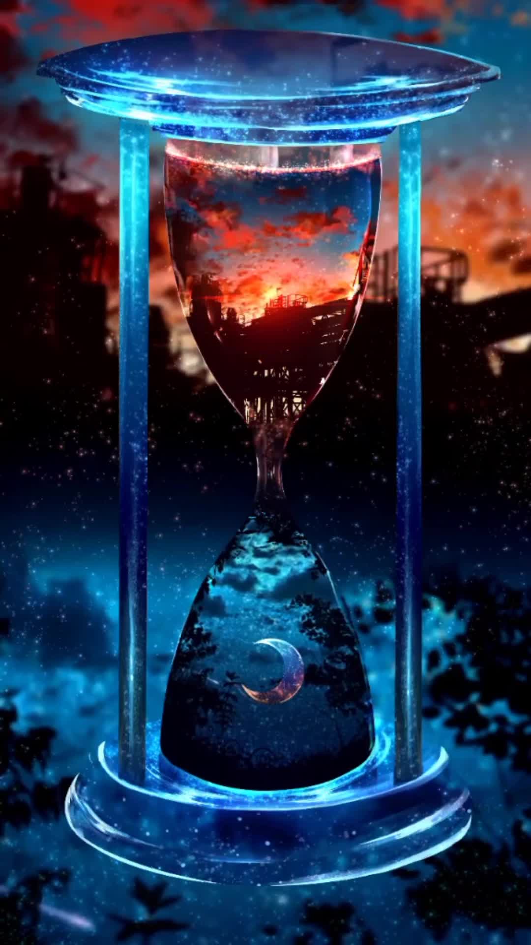 iPhone and Android Animated Sand Clock Phone Live Wallpaper