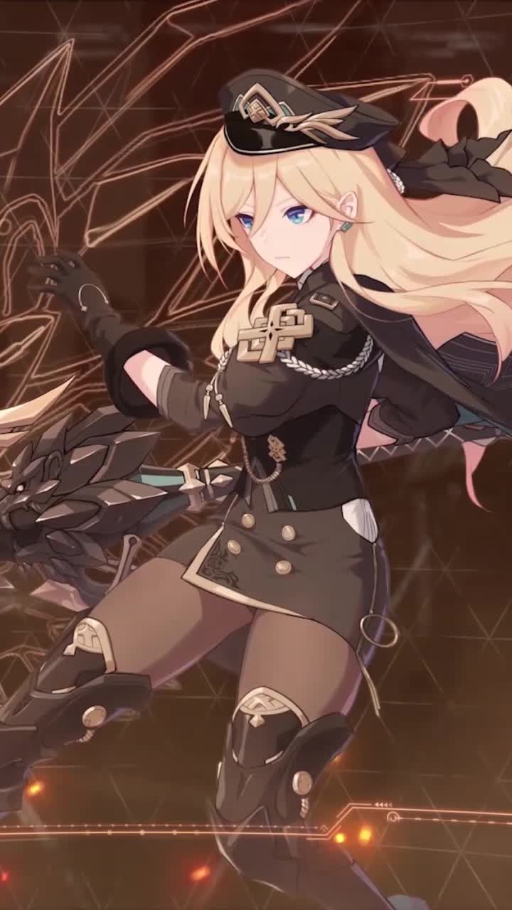 iPhone and Android Durandal Valkyrie Gloria Honkai Impact 3rd Live Phone Wallpaper