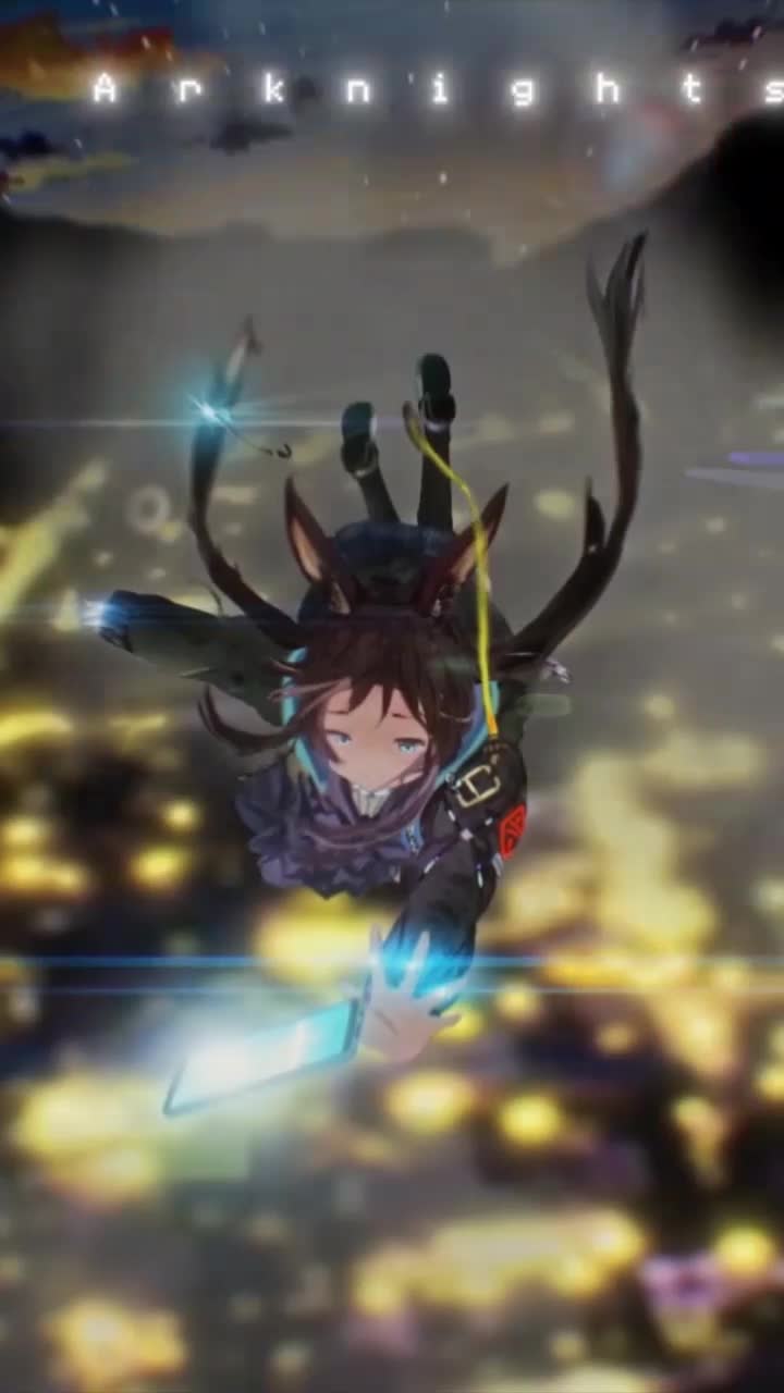 Anime amiya falling down arknights iphone wallpaper hd