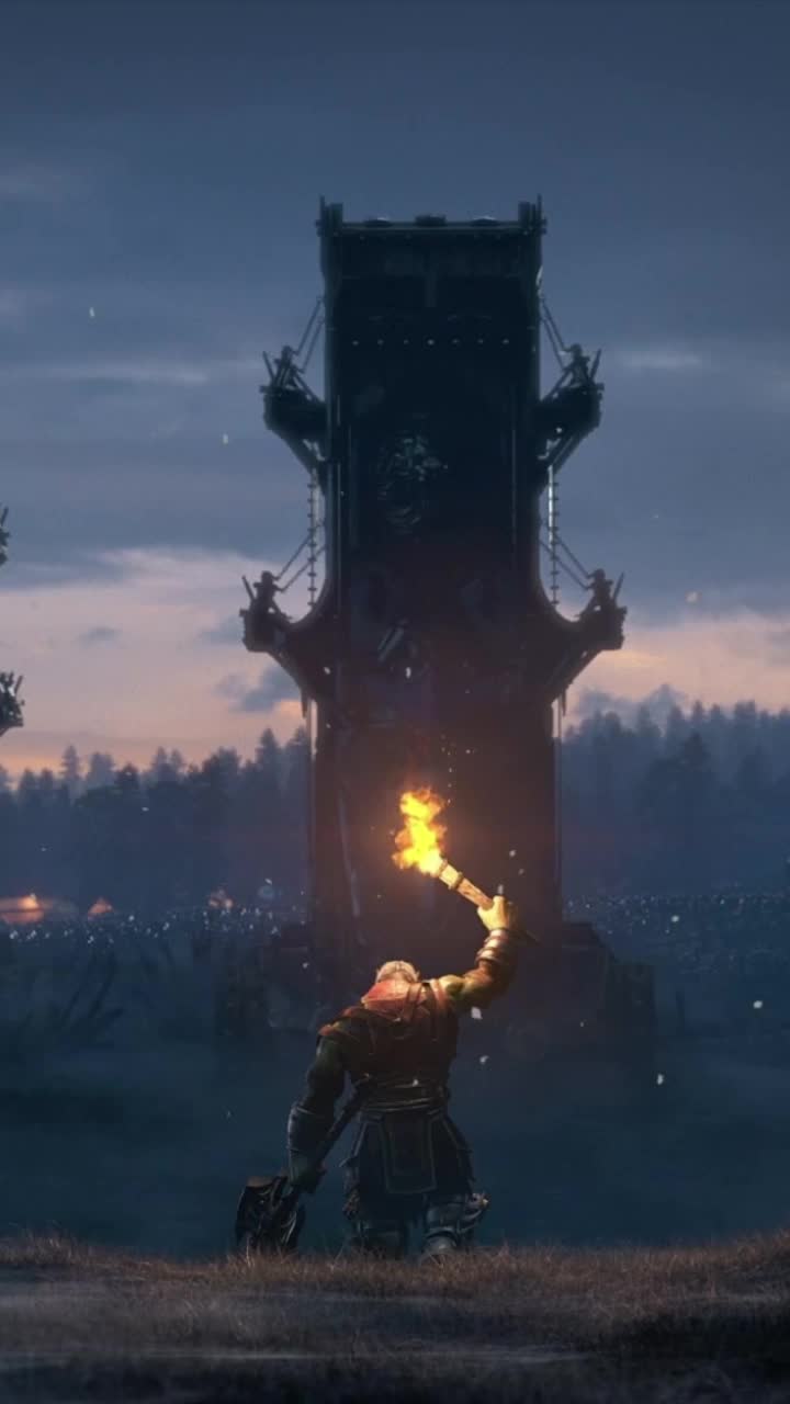 iPhone and Android Orc Torch World Of Warcraft Live Phone Wallpaper