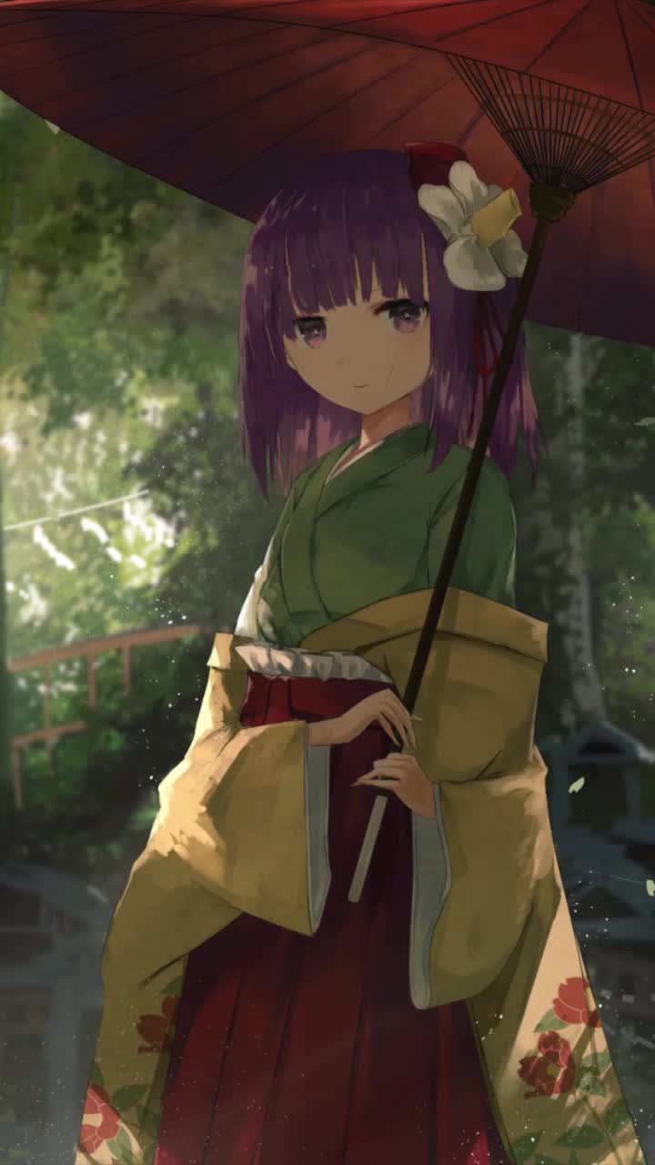 iPhone and Android Hieda No Akyuu Touhou Project Live Phone Wallpaper