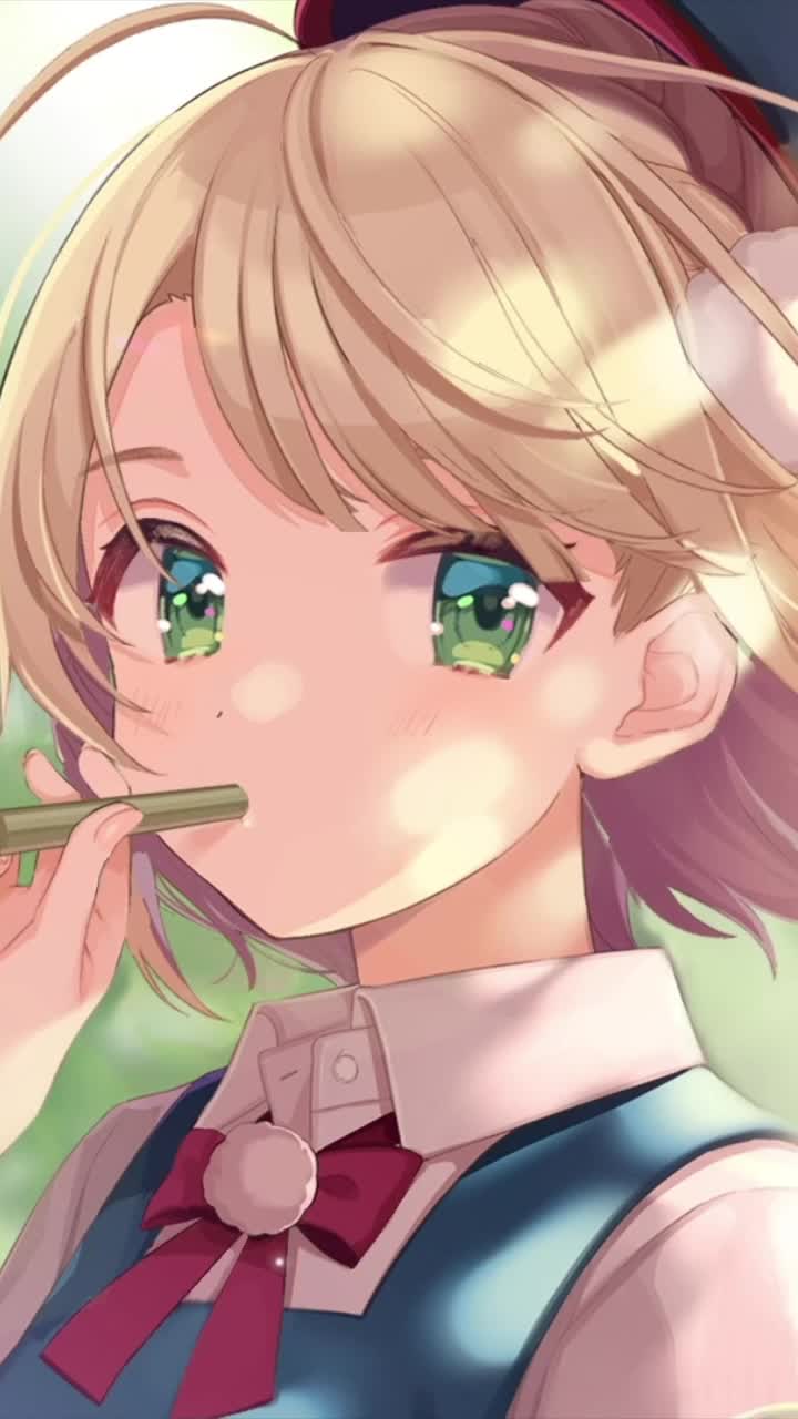 Live Phone Shigure Ui Virtual Youtuber Bubble Blowing Wallpaper To iPhone And Android