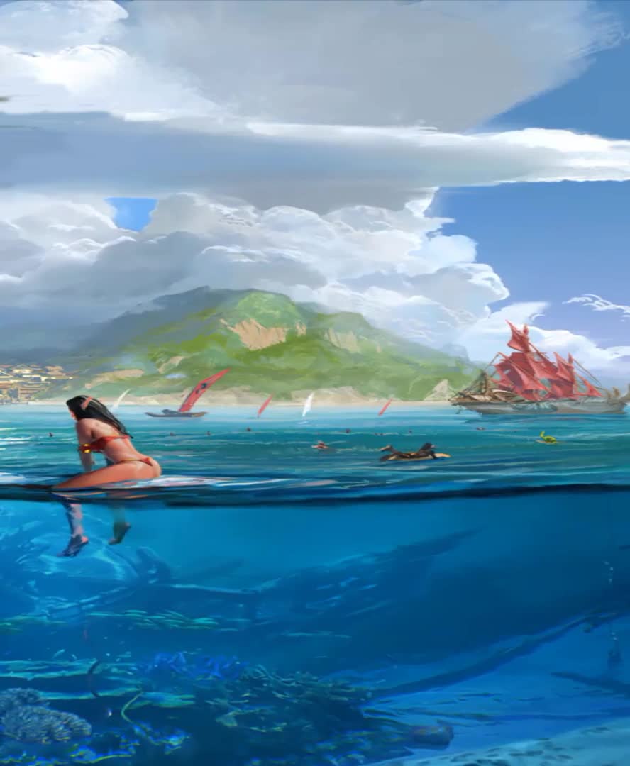 Android and iPhone WoW Booty Bay Phone Live Wallpaper