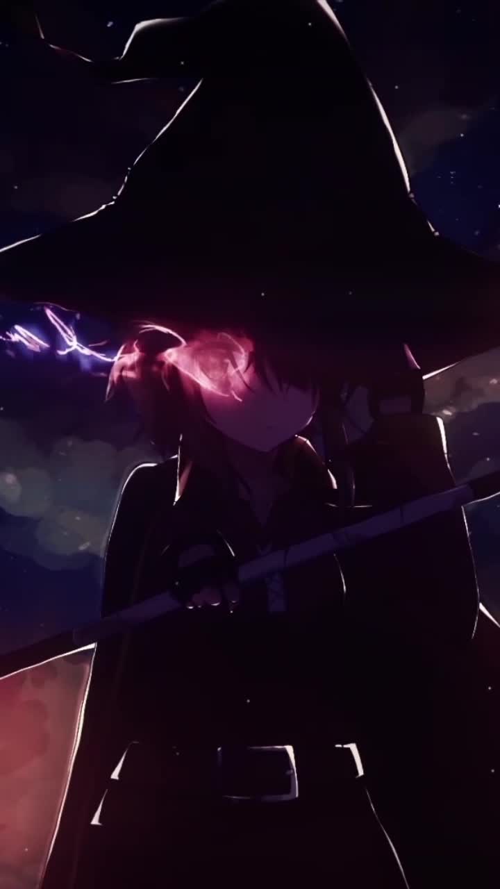 iPhone and Android Megumin Konosuba Live Phone Wallpaper