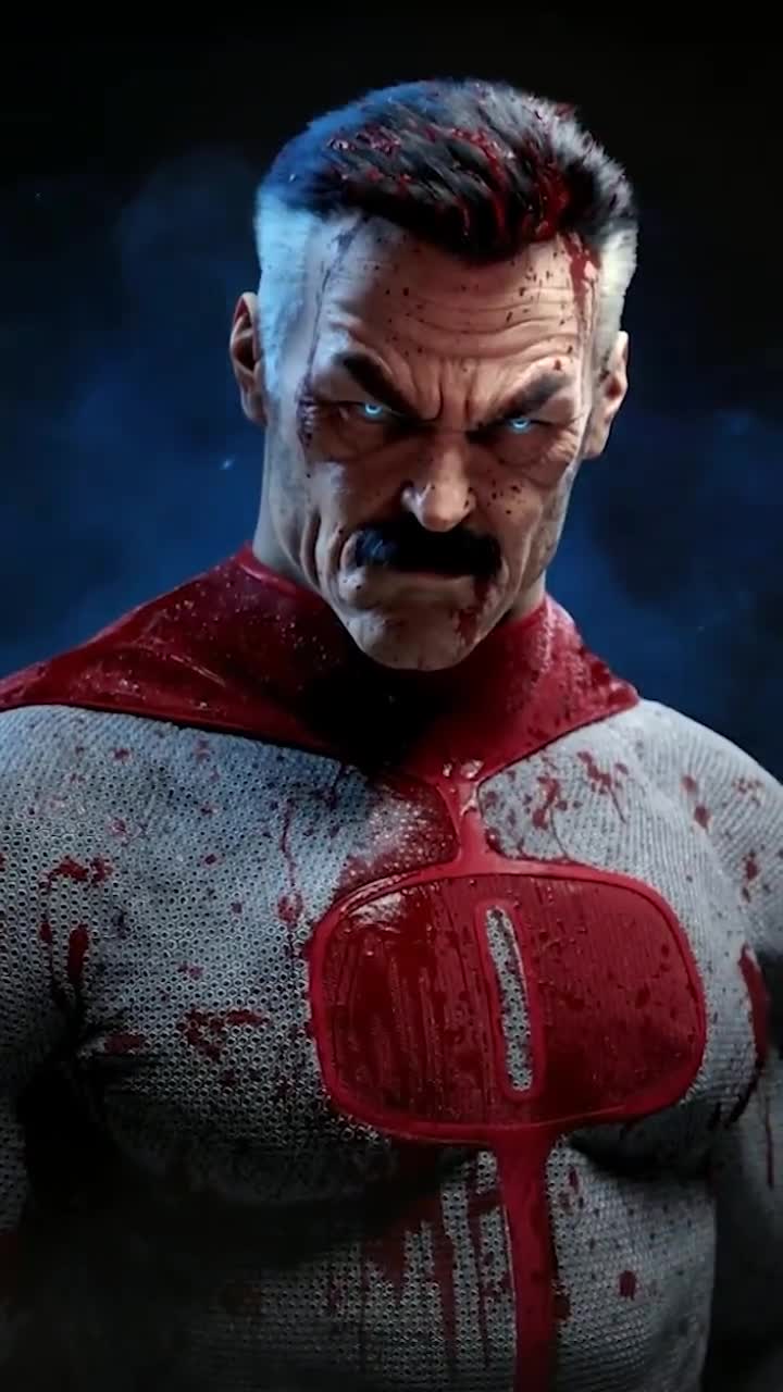 iPhone  Android Omni Man Invincible Brutal Hero Phone Live Wallpaper