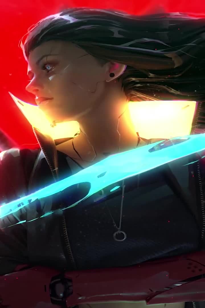 Cyberpunk Girl Coolest Cyborg For iPhone Wallpaper