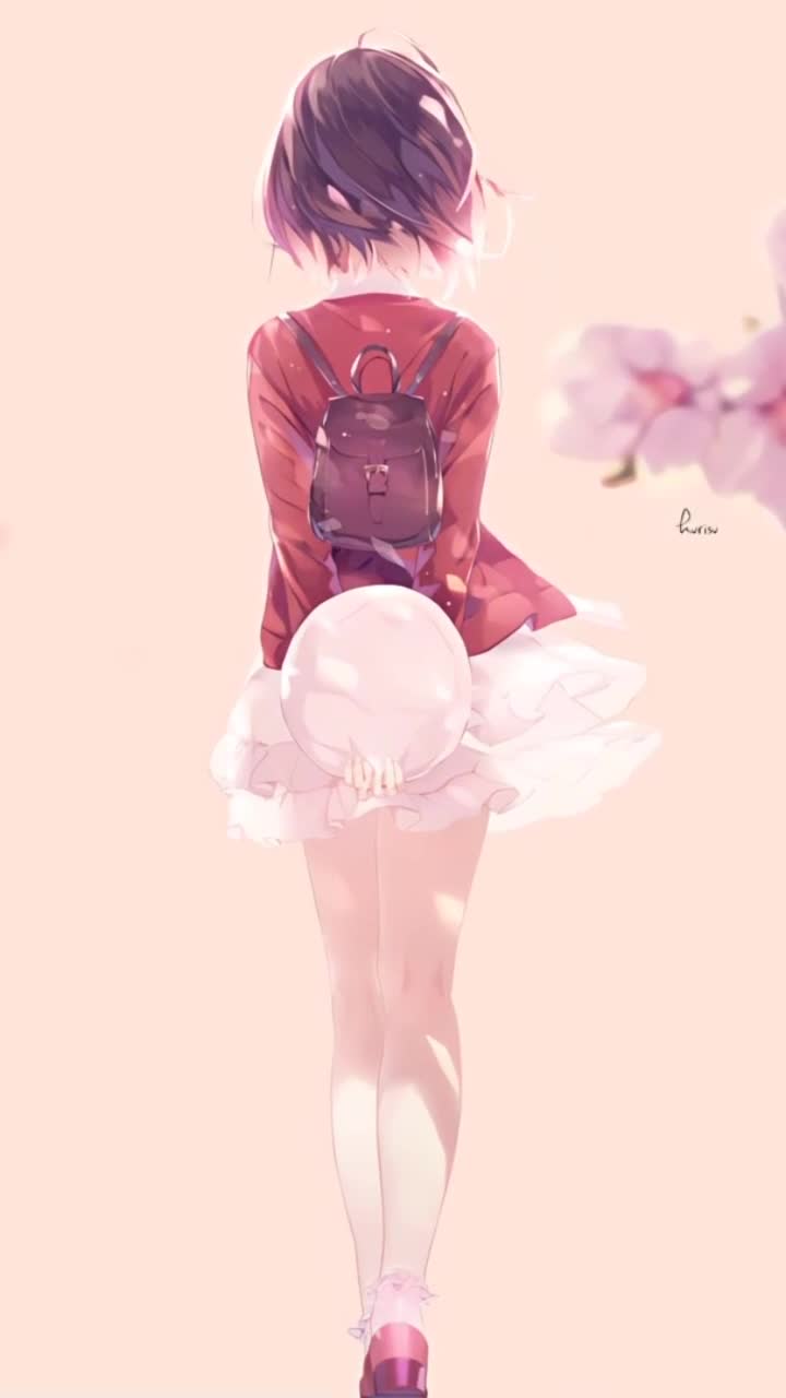 iPhone  Android Anime Megumi Kato Strolling Live Wallpaper for Phone