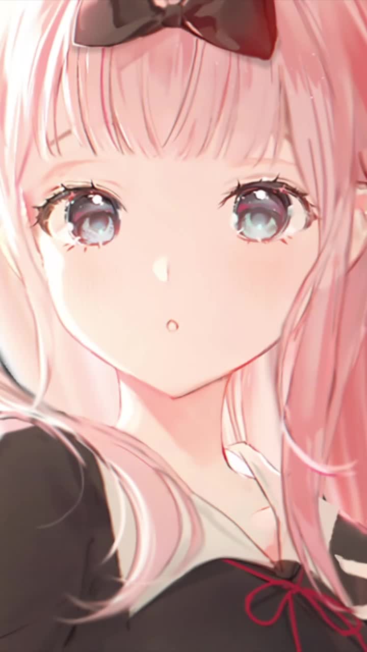 iPhone and Android Fujiwara Chika Kaguya Sama Wa Kokurasetai Live Phone Wallpaper