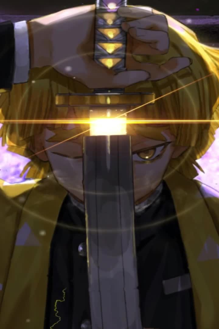 Zenitsu Agatsuma Demon Slayer X Wallpaper of Anime