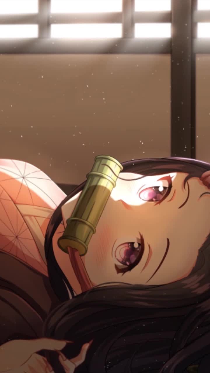 iPhone and Android Kamado Nezuko Kimesu No Yaiba Live Phone Wallpaper