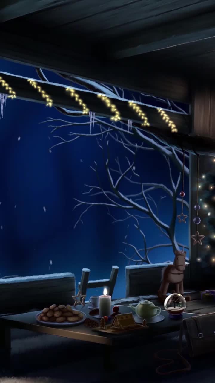 Live Phone Treehouse Winter Holidays Wallpaper To iPhone And Android