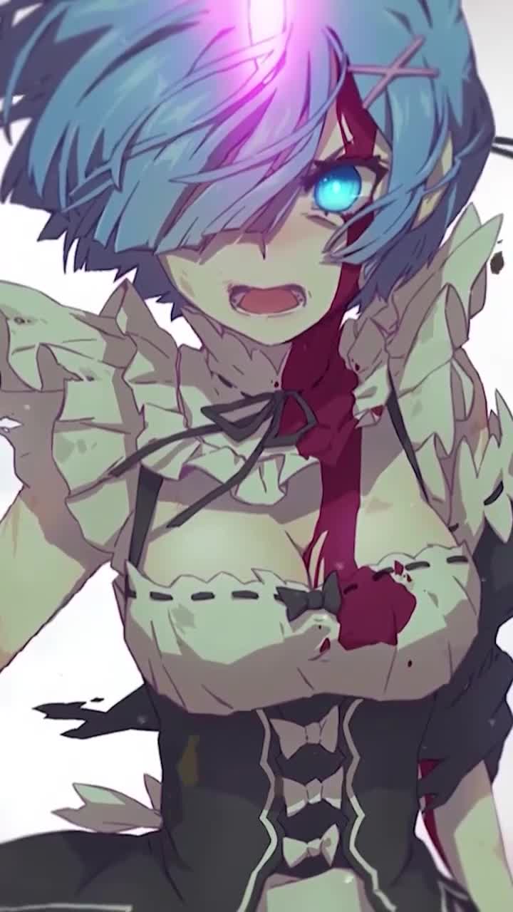 Android  iOS iphone Mobile Rem Angry Re Zero Free Live Wallpaper