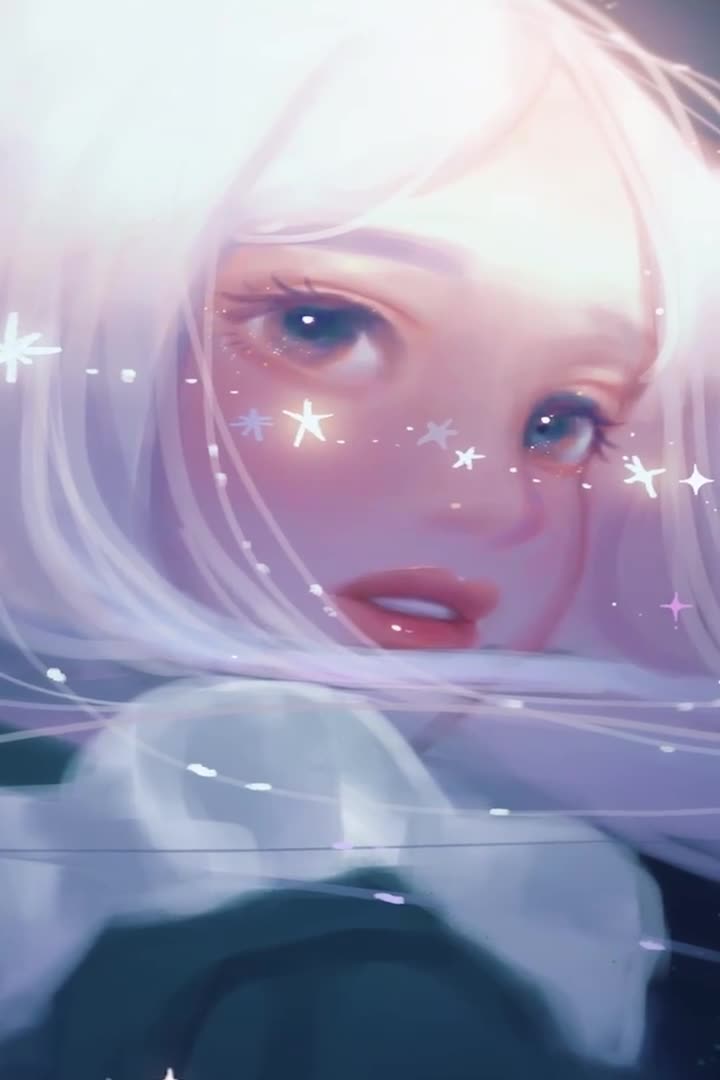 Iphone And Android Starry Girl Phone Live Wallpaper