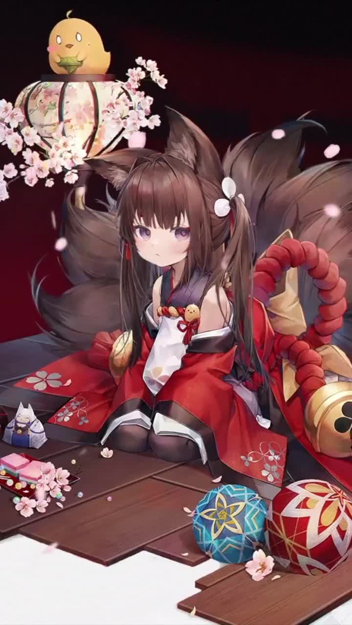 iPhone  Android Amagi Chan Loli Azur Lane Free Phone Live Wallpaper