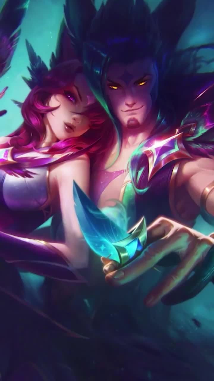 Android  iOS iphone Mobile Star Guardian Xayah  Rakan League Of Legends Free Live Wallpaper